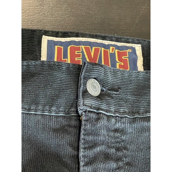 Levi's Corduroy Pants Men's 36x32 Black Low Loose 549 The Original‎ Jeans Casual - Picture 10 of 16